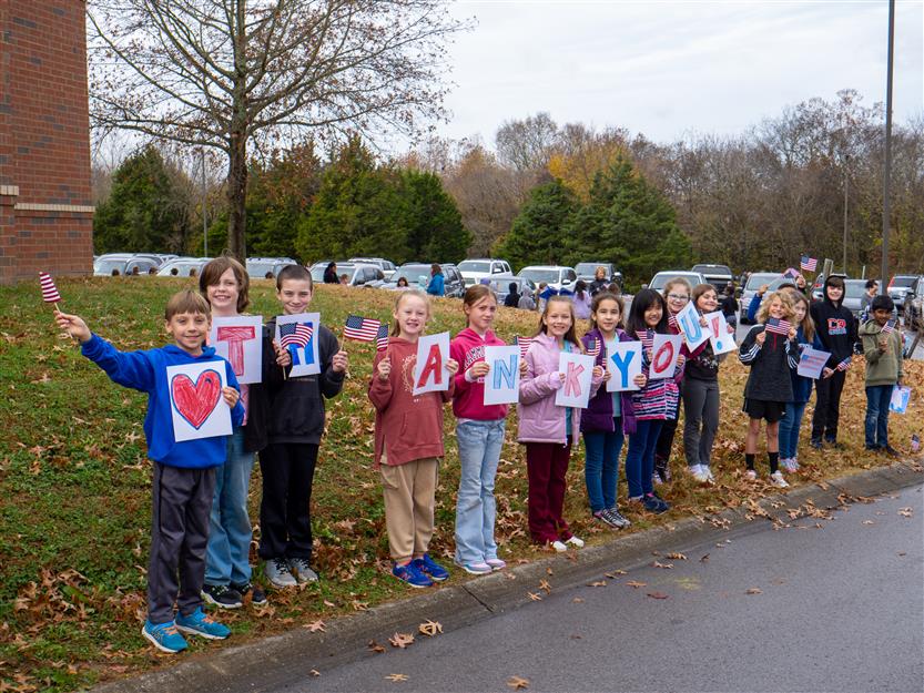 Students celebrate Veterans Day